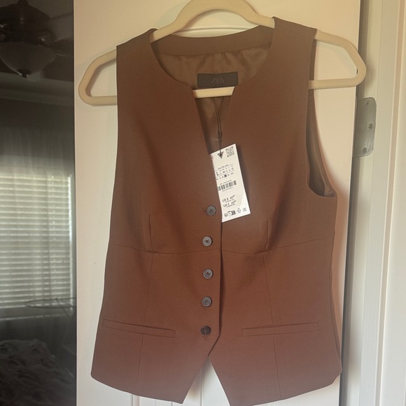Zara Tops - Zara Brown Tank Top